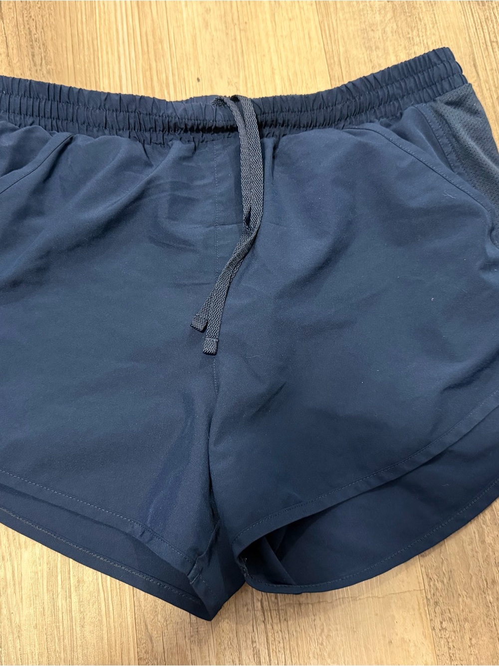 Under Armour Women’s Loose HeatGear Running Blue Shorts-Med